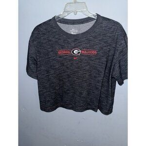 The Nike Tee cropped t-shirt featuring Georgia Bulldogs Dri Fit Large Ladies